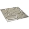 Ekena Millwork 19 5/8in. W x 19 5/8in. H Felix EnduraWall Decorative 3D Wall Panel Covers 2.67 Sq. Ft. WP20X20FEBCR - alternate 3